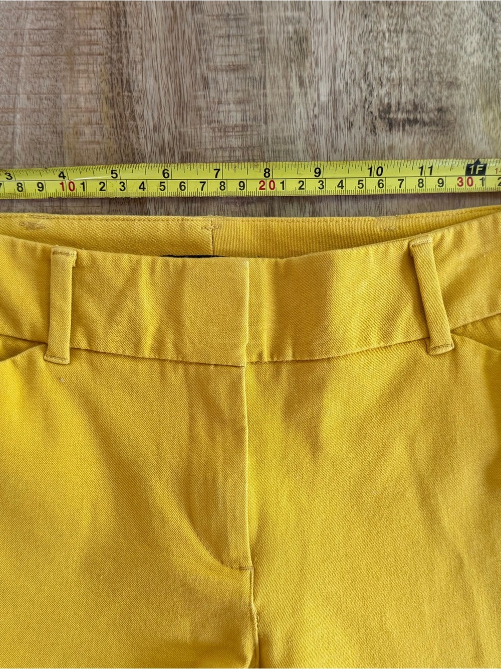 Game Day Gold Mustard Yellow Ankle Pants Size 2 Steelers Packers Tailgate Style - Picture 7 of 12